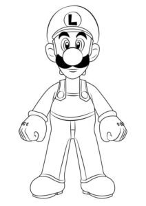 Dibujo de Luigi para imprimir y colorear
