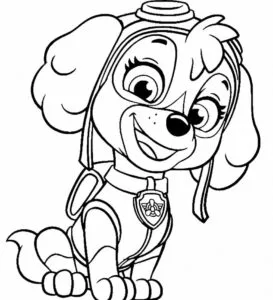 Skye para imprimir y colorear