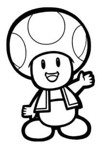 Dibujo de Toad para imprimir y colorear