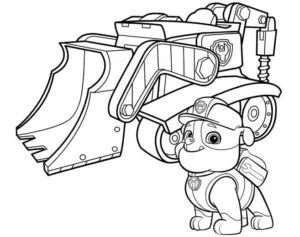 Rubble para imprimir y colorear