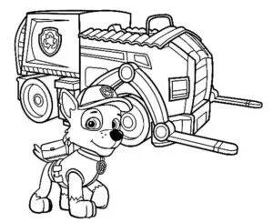 Rocky para imprimir y colorear