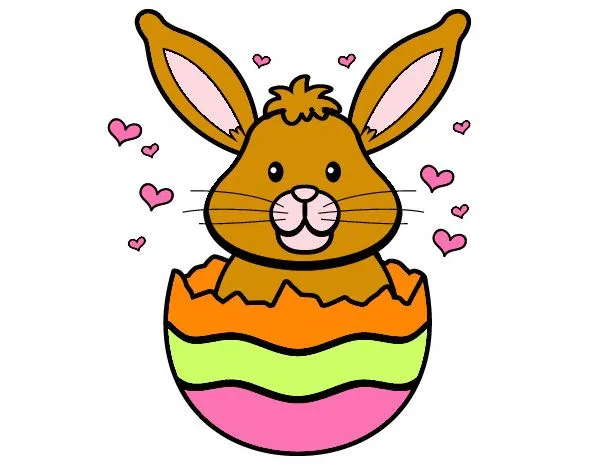 Conejitos de pascua para imprimir a color