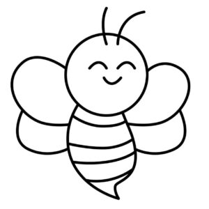 Dibujos de abejas para colorear e imprimir