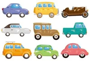 Dibujos de autos para imprimir y recortar