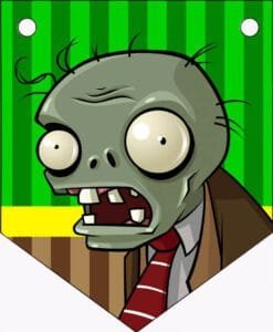 Banderín de Plants vs Zombies para imprimir y recortar