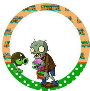 Banderín de Plants vs Zombies para imprimir y recortar