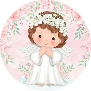 Angelitos de bautizo para imprimir