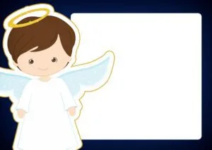 Angelitos de primera comunión para imprimir