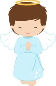 Angelitos de primera comunión para imprimir