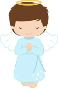 Angelitos de primera comunión para imprimir