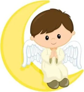 Angelitos de primera comunión para imprimir