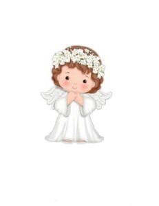 Angelitos de primera comunión para imprimir