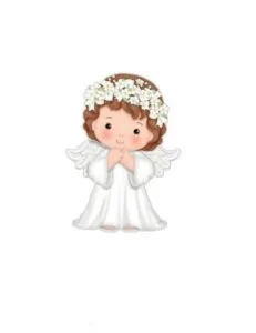 Angelitos de primera comunión para imprimir