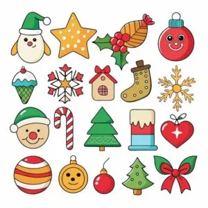 Adornos navideños para imprimir