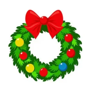 Coronas navideñas para imprimir a color