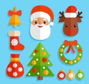 Adornos navideños para imprimir