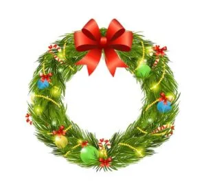 Coronas navideñas para imprimir a color