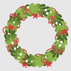 Coronas navideñas para imprimir a color