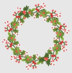 Coronas navideñas para imprimir a color