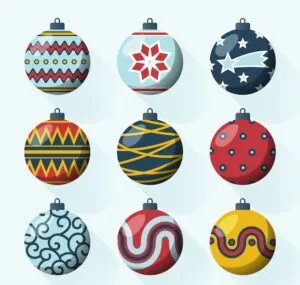 Bolas de Navidad para imprimir y decorar el árbol