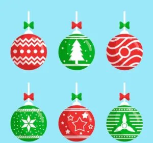 Bolas de Navidad para imprimir y decorar el árbol