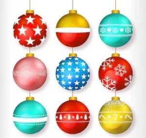 Bolas de Navidad para imprimir y decorar el árbol
