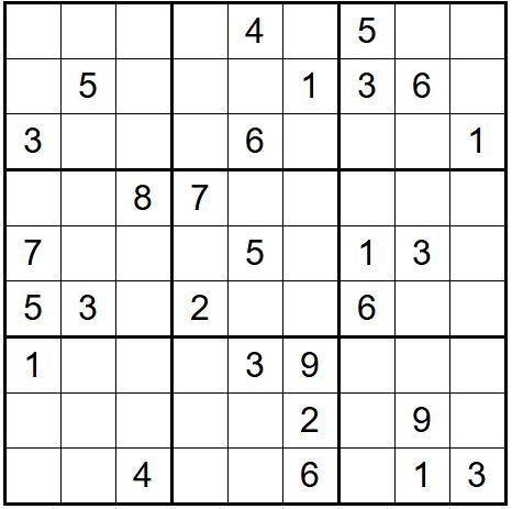 Sudoku nivel difícil para imprimir